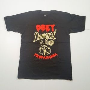 NWOT Obey Graphic Tee Charcoal Size Large